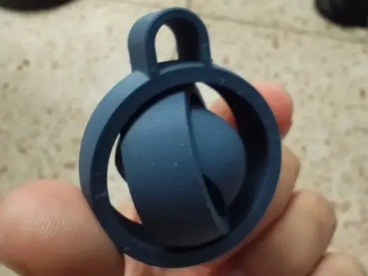 4 Ring Gyro Fidget + keychain
