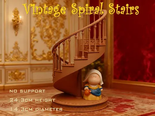 Vintage Spiral Stairs-1:12