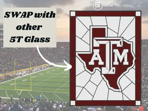 Texas A&M Aggies light (swappable glass)