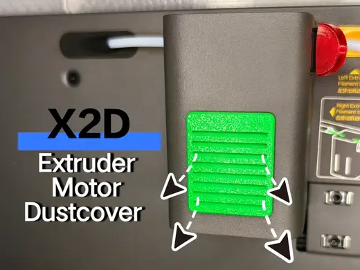 X2D Bowden Extruder Dustcover