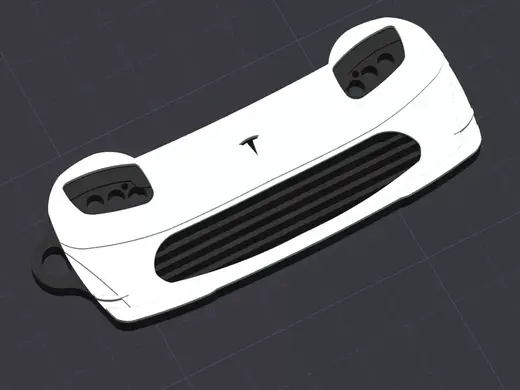 Tesla Roadster PreFacelift Keychain