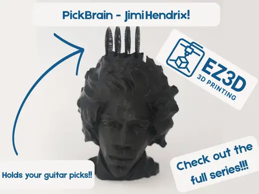 Pickbrain - Jimi Hendrix Guitar Pick Holder