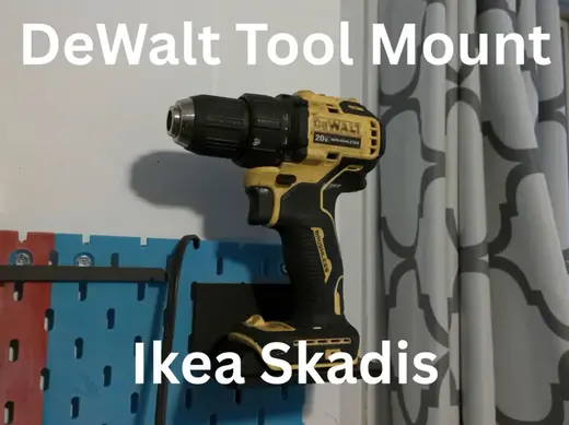 DeWalt tool mount ikea skadis