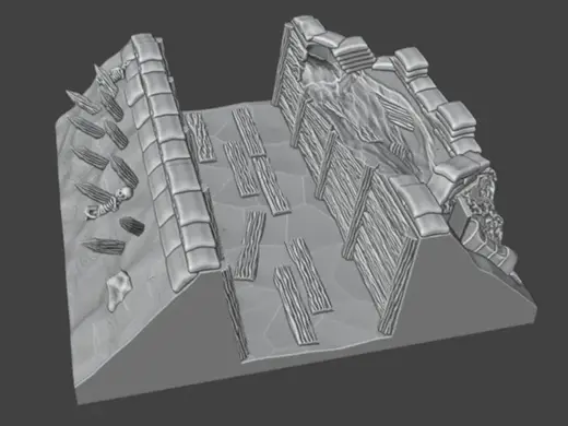 Modular trenches system: Straight supple trench