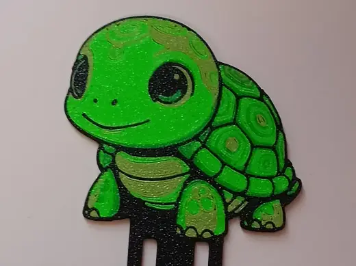 Cute Turtle Bookmark (4-Color AMS Print)