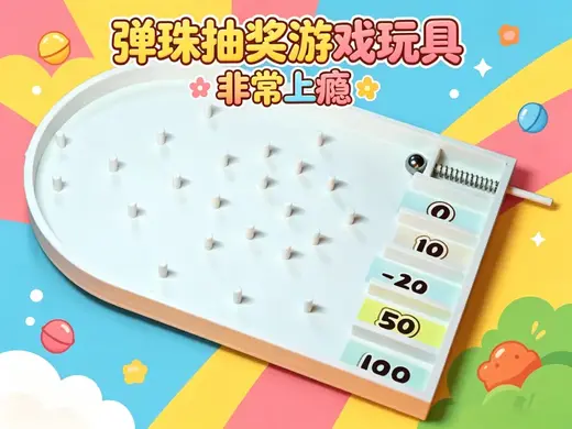 超有趣桌面游戏!弹珠抽奖玩具~