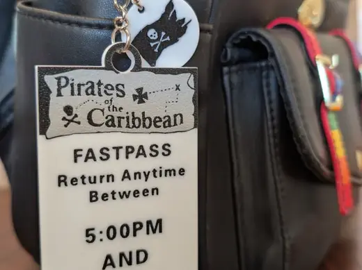 Pirates of the Caribbean FastPass Keychain & Charm