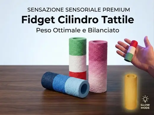 Cilindro Antistress Tattile Texture Fidget Roller