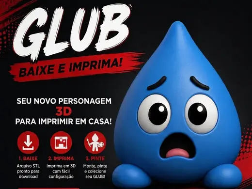 Glub assustado colecionavel (nao é o ze gotinha)