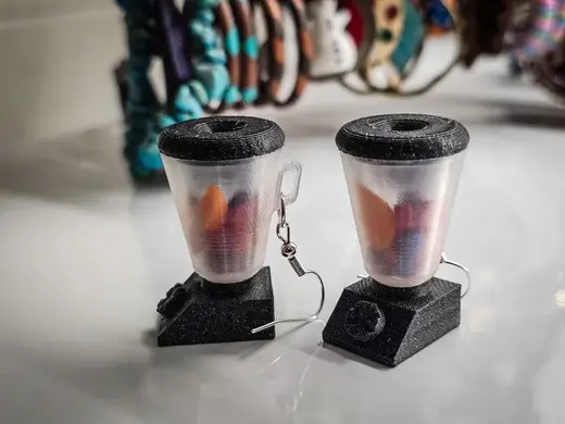 Fruit mixer earrings