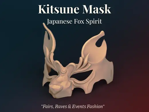 Kitsune Mask - Japanese Fox Spirit