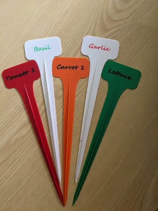 Customizable Vegetable and Garden Markers