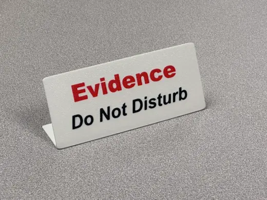 Evidence Tag - Do Not Disturb