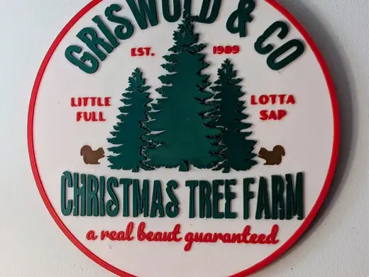 Griswold Tree Farm wall plaque