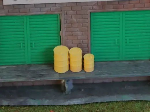 Ölfässer / Fässer 200L, 120L, 60L in H0 Modellbau