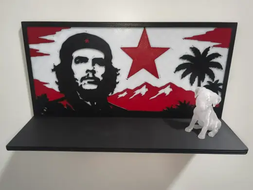 Che Guevara Portrait Wall Shelf - 70s Icons