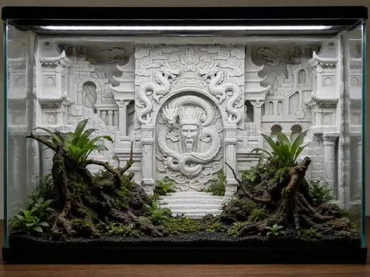 Ancient Dragon Temple Terrarium Background
