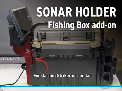 Fishing Box AddOn Screen Holder for Garmin STRIKER