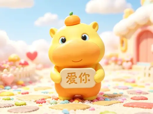 水豚噜噜举牌牌 可爱网红系列 全拆件&多色打印 非AI