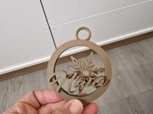 bola navidad personalizada con nombre (naia)