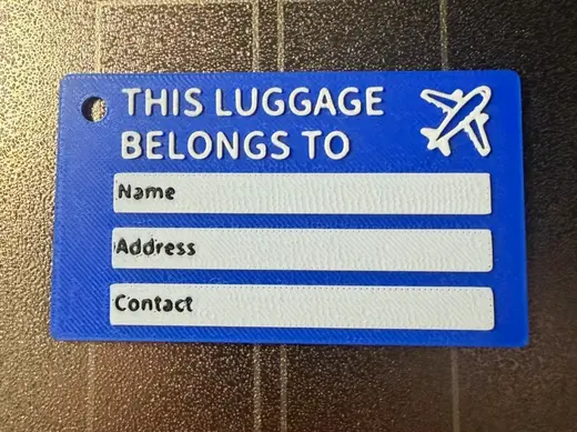 Custom luggage tag