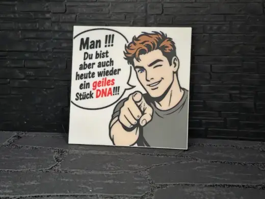Kühlschrankmagnet Schild Motivation