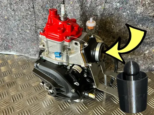 Rotax Max plug intake cover bung
