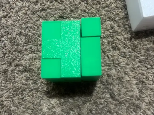3D wooden cube puzzle
