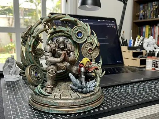 Diorama Fratelli Elric - Fullmetal Alchemist