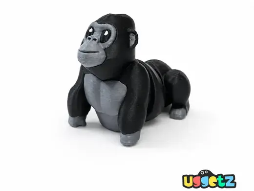 Cute Mini Articulated African Gorilla Flexi Animal