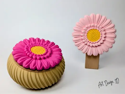 Gerbera Flower | Wall Decor & My Jewelry Box Knob