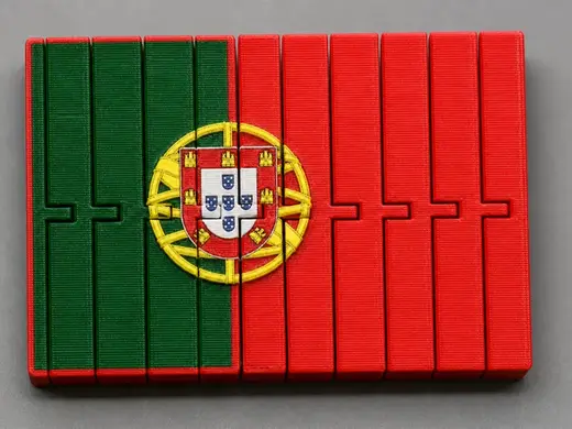 Portugal International Language Day Flexi Flag