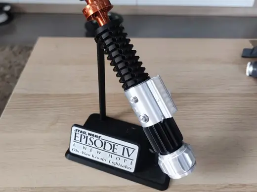 Display Stand for the Obi-Wan Lightsaber -Portrait