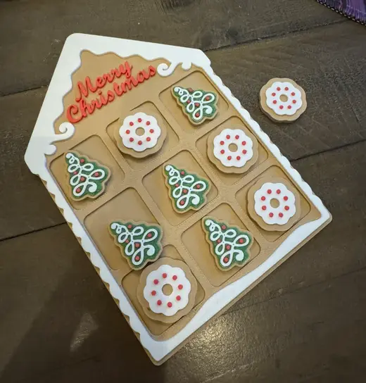 Christmas Cookies Tic Tac Toe