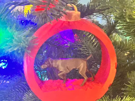 Pointer Dog Model ornament