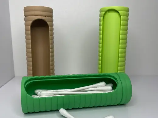 Q Tip Travelcase Print in Place Storage