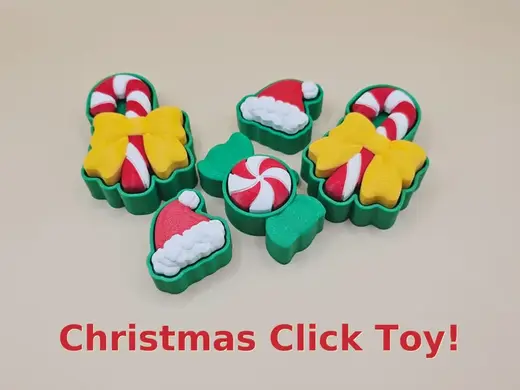 Christmas Tree Ornament + Click Toy!