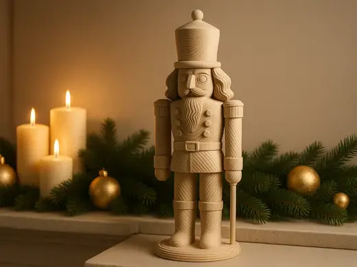 Minimalist Nutcracker Figurine