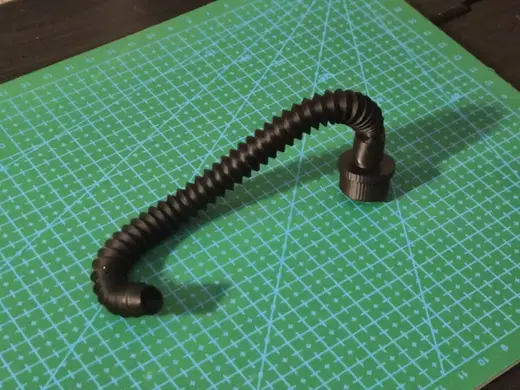 PLA printable Flexible Corrugated Tube