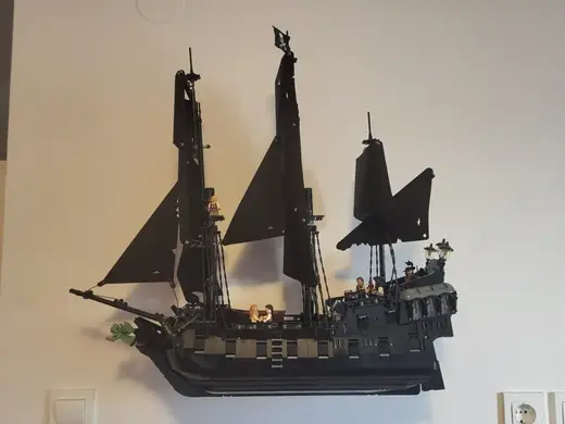 Brick Black Pearl invisible wall mount