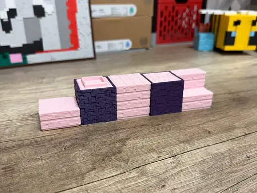Minecraft inspired: Sakura Wood Complete Set NOAMS
