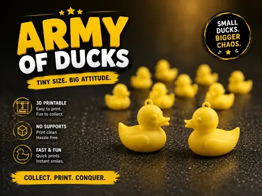 Army of miniature ducks