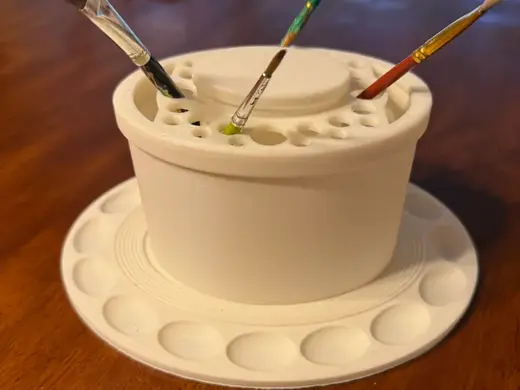 Painting Station - brush/palette/water holder