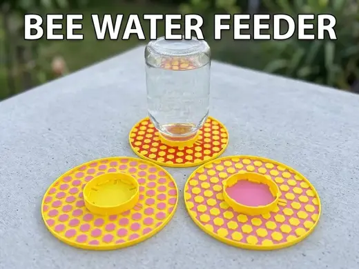 BIG bee water feeder for 3.7L mason jar
