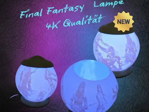 Final Fantasy | Lithophane | Leuchte | LED-Kit 001