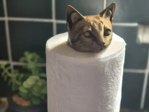 Cat Kitchen Roll, Paper Towel Holder