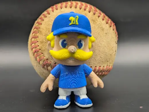 Mini Articulating Milwaukee Brewers Bernie Mascot