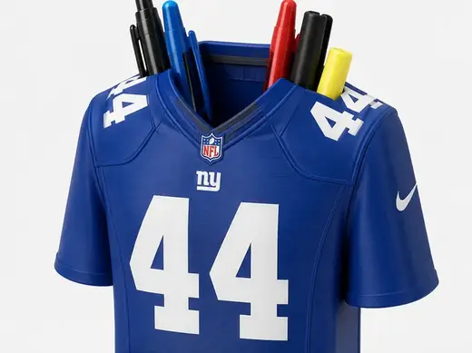 New York Giants cutomizable jersey pen holder