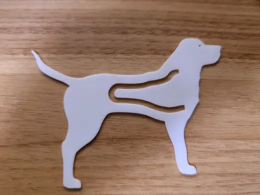 Labrador dog bookmark(with eyes)