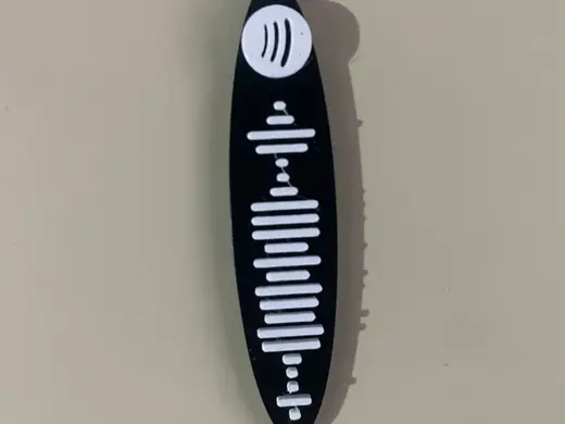 kanye west - 'Bully' album spotify code keychain